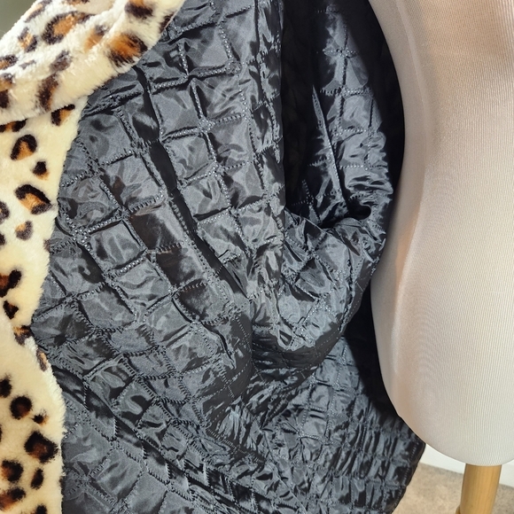 Stylish Leopard Print Teddy Jacket - Picture 10 of 10